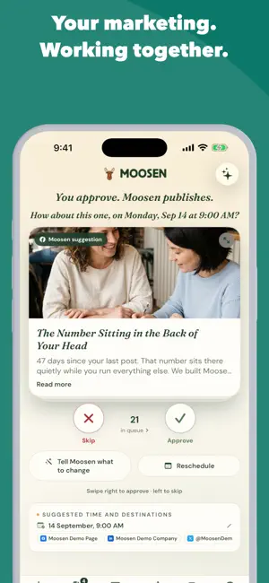 Moosen: Website to Social Post screenshot 1