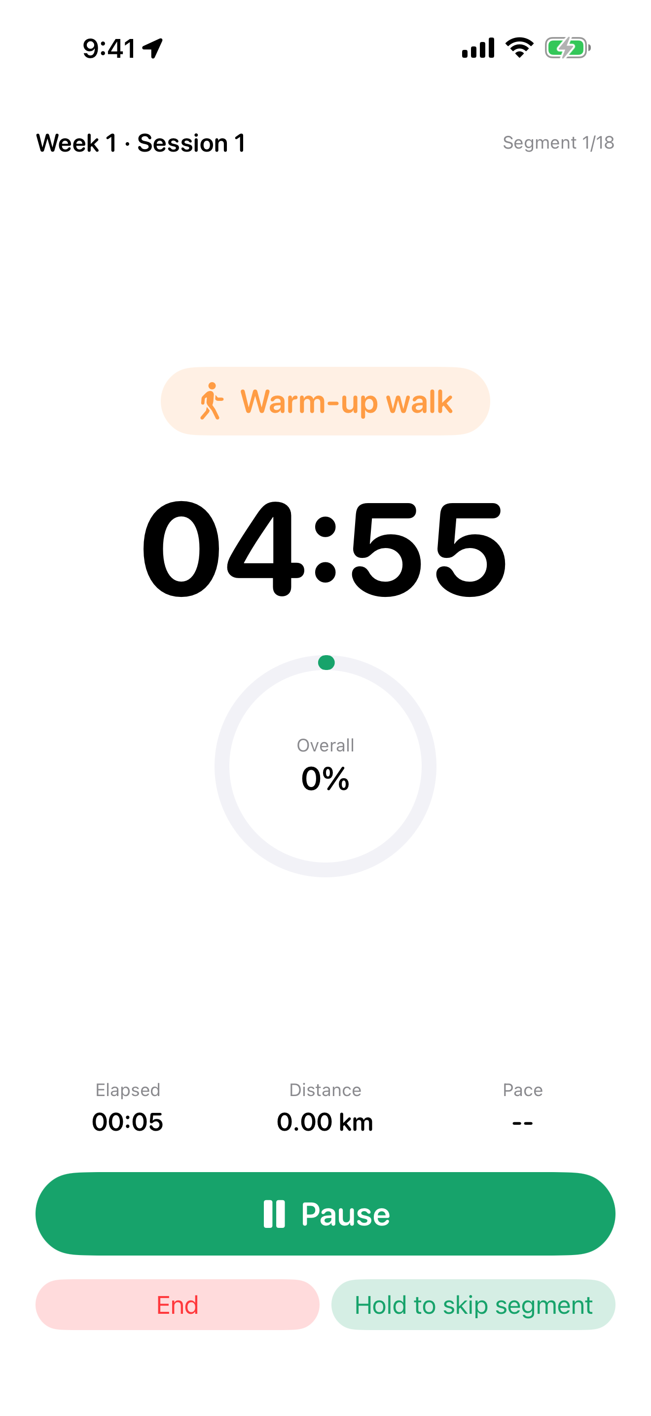JogCamp - Run-Walk Plan screenshot 2