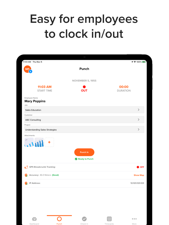 Timecard - Employees Version Screenshot 2