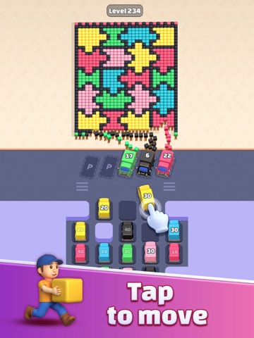 Pixel Hunt: Truck Flow Puzzle iPad screenshot