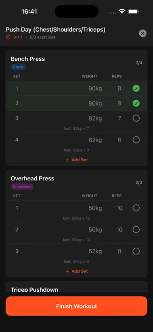 Track My Workouts: Gym Log screenshot 2
