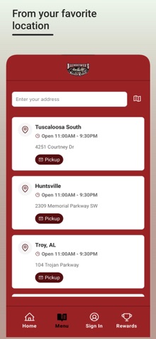 Baumhower's Victory Grille iPhone screenshot