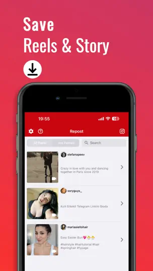 InSaver : Video Downloader iPhone Ekran Görüntüsü 1
