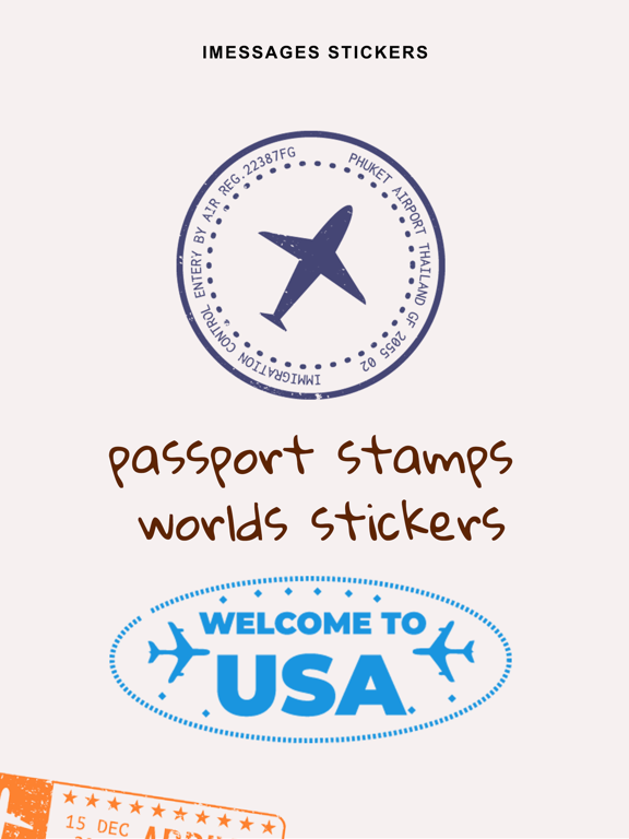 Screenshot #4 pour Passport Stamps World Sticker