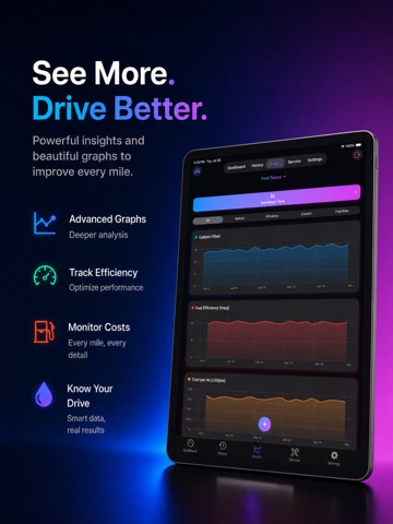 Drive Cost - Mileage Tracker iPad screenshot