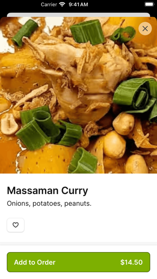 Grace Thai iPhone screenshot 4 - Food & Drink app