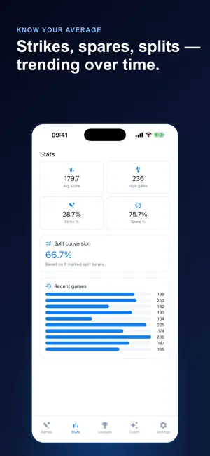 Bowling Tracker: Score Stats screenshot 2