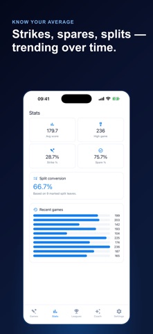 Bowling Tracker: Score Stats Screenshot 2 of 4