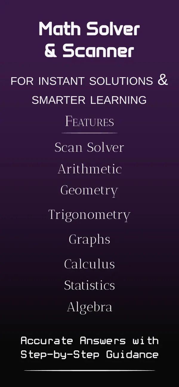 Screenshot #1 pour AI Math Solver & Scanner