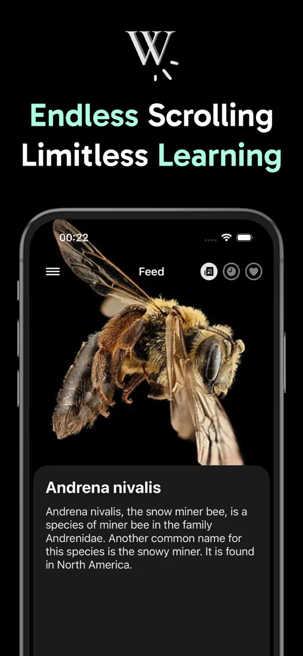 #1. WikiScroll: Scroll & Learn (iOS) 由: Burak Kose