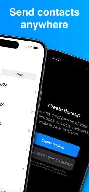 Contacts Transfer & Backup Pro Screenshot