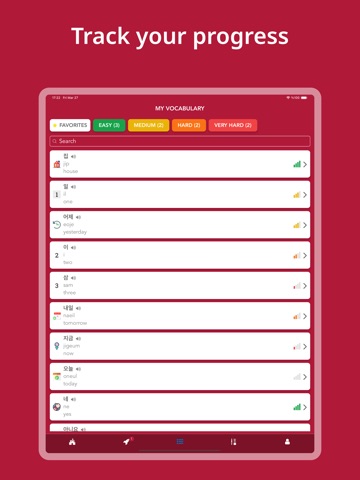 Learn Korean Words & Alphabet iPad screenshot