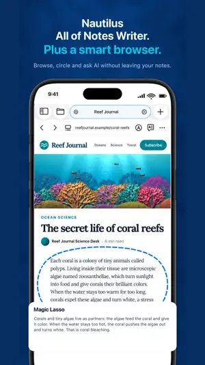 Notes Writer Browser: Nautilus screenshot 2