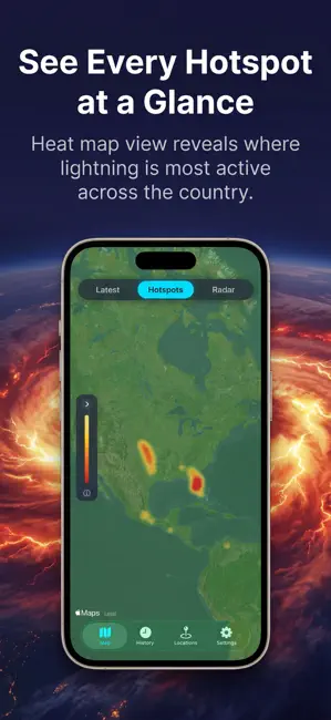 Foudre : Radar & Alertes iPhone screenshot 2