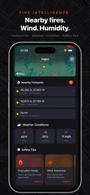 Monitor Incendies - Pyriskopos iPhone screenshot 5