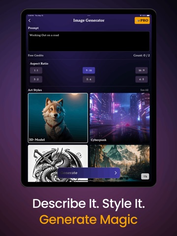 AI Image,Photo & Art Generator iPad screenshot