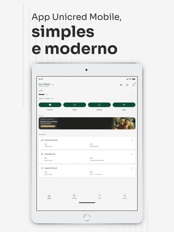 Unicred: Conta, Crédito, Pix