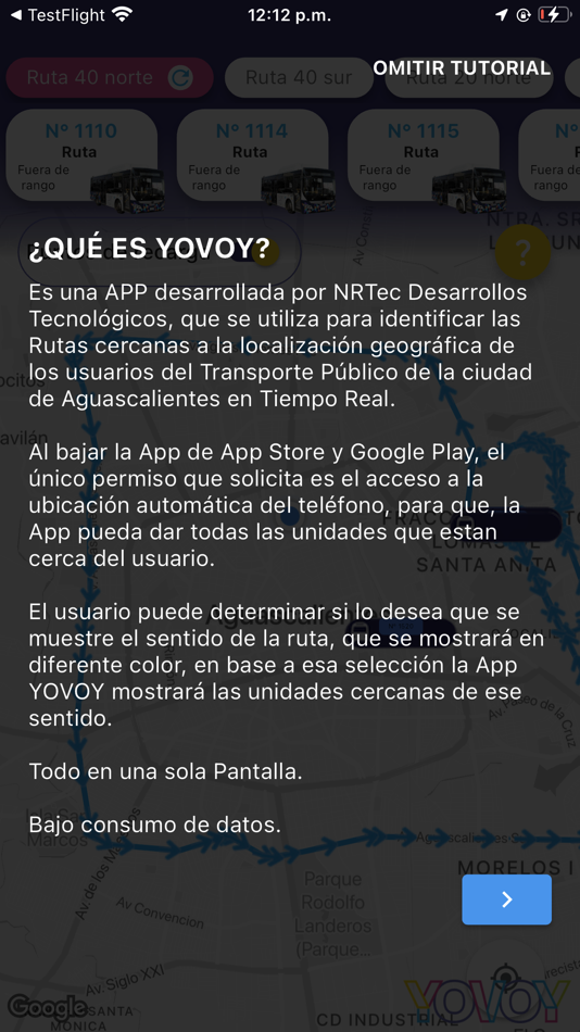 #3. Yovoy StopBus (iOS) Podle: NRTec Desarrollos Tecnológicos S.A. de C.V.