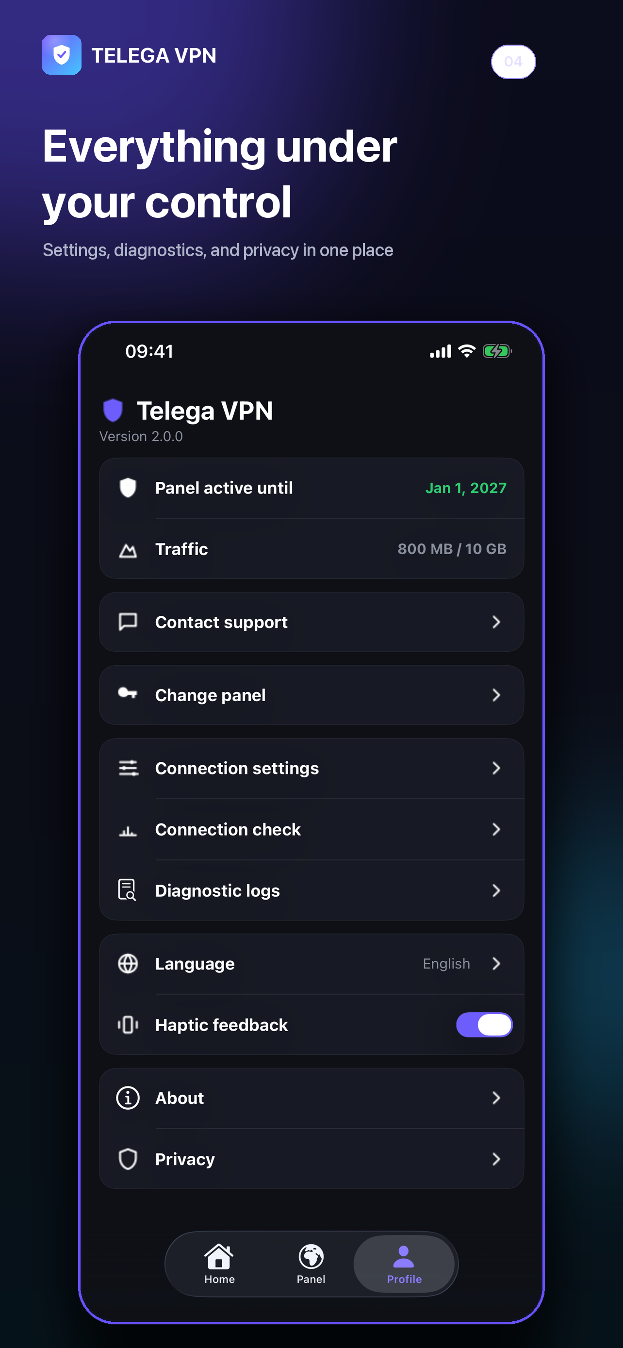 Telega VPN screenshot 4