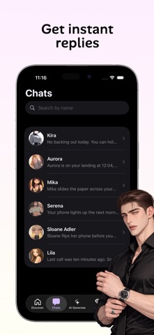 Muyi - AI Chat & Stories iPhone screenshot 2