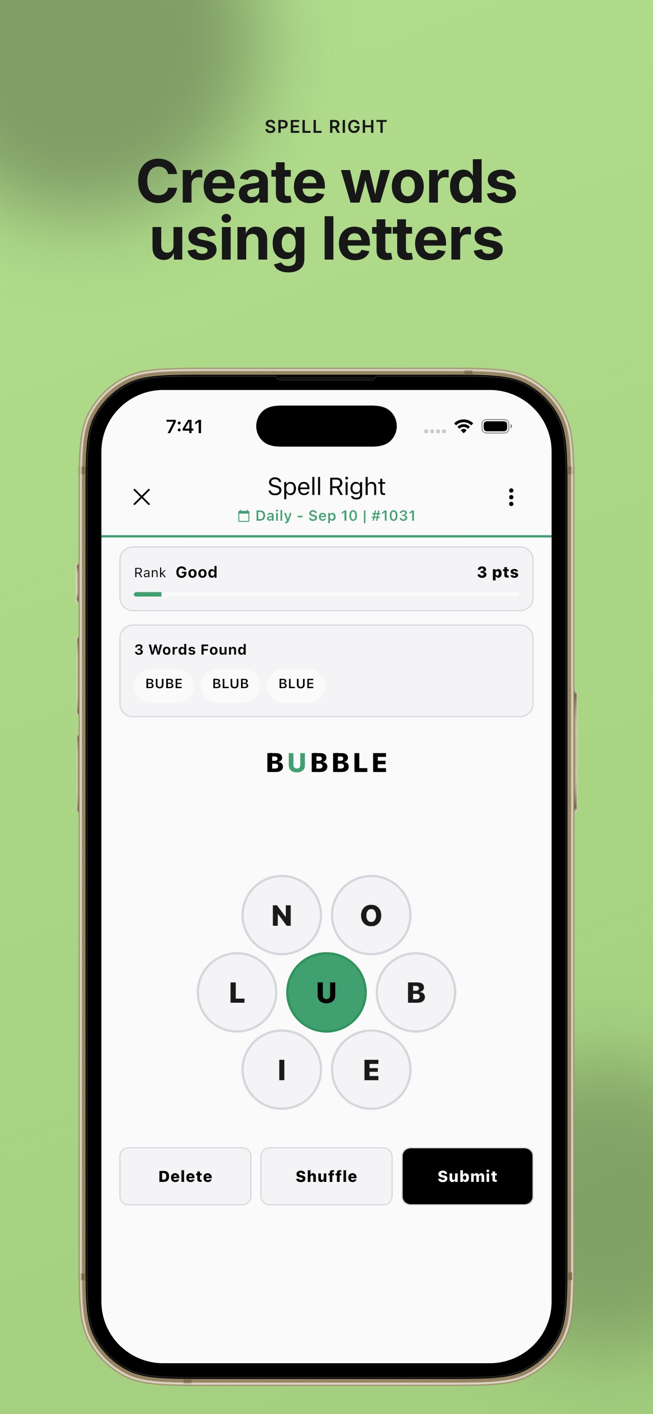 Screenshot 3 of WORDAL: Daily Brain Word Games