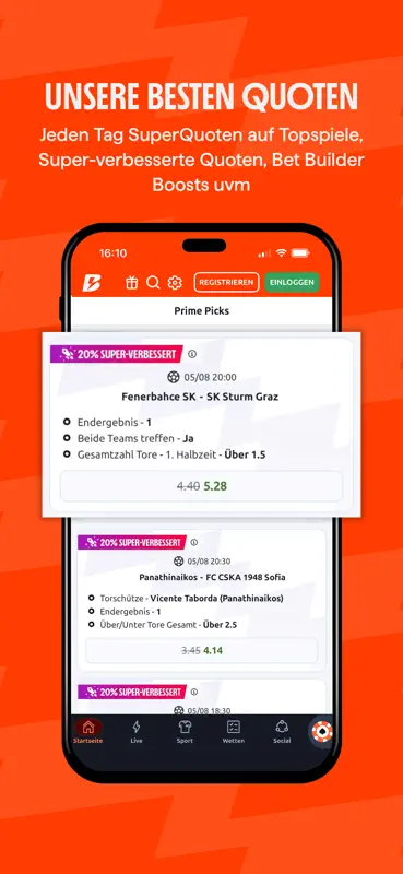 Betano Sportwetten und Slots screenshot 4 of 7
