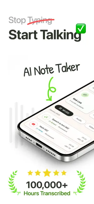 Just2Done: AI Note Taker screenshot 1