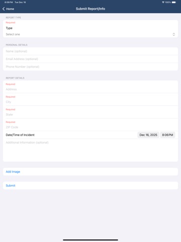 Hamilton County Indiana EMA iPad screenshot