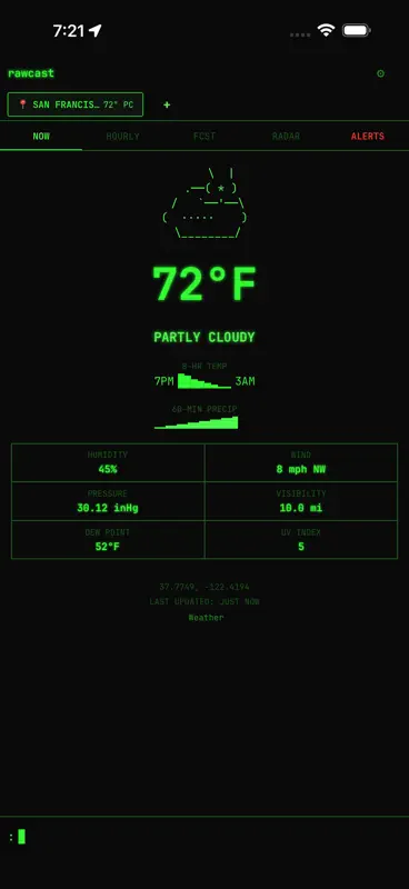 rawcast — Terminal Weather screenshot 2 of 8