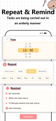 Wooden Fish To-Do iPhone screenshot
