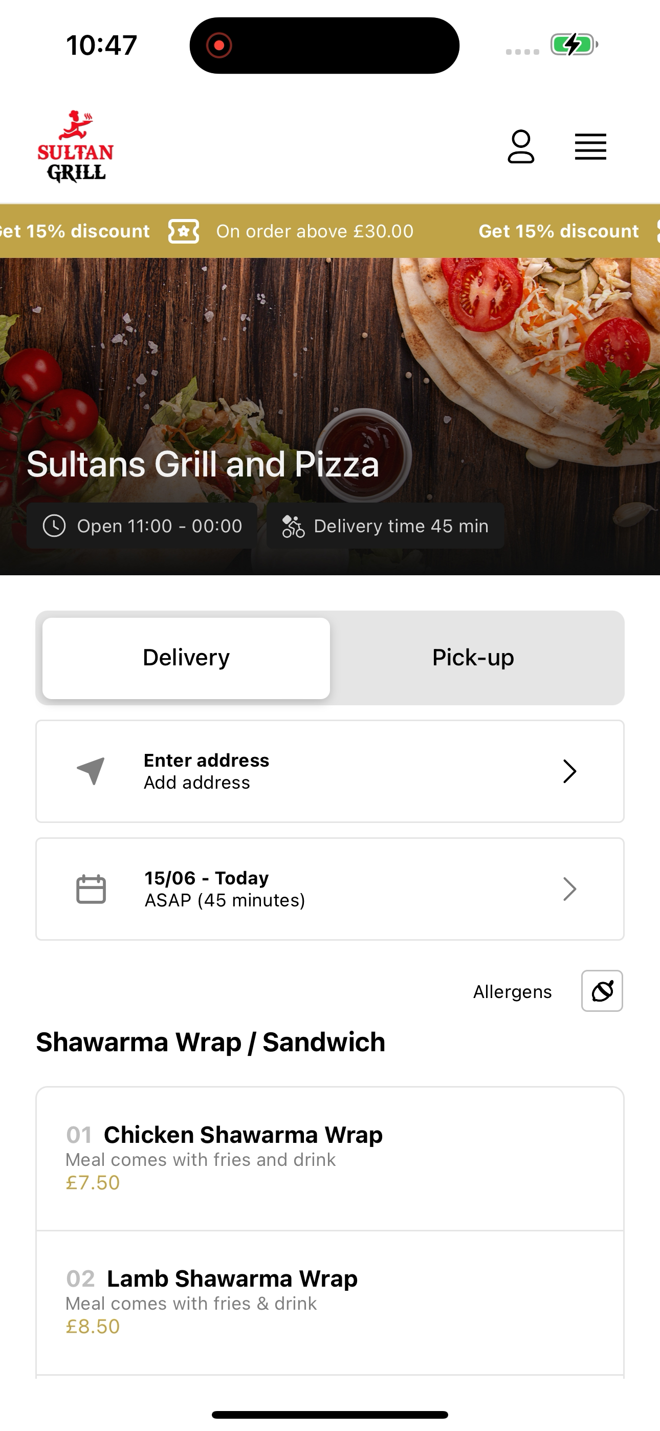 Sultans Grill and Pizza screenshot 3