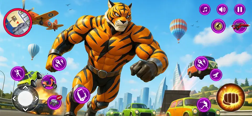 Screenshot von Wild Tiger Family Open World auf dem iPhone 1