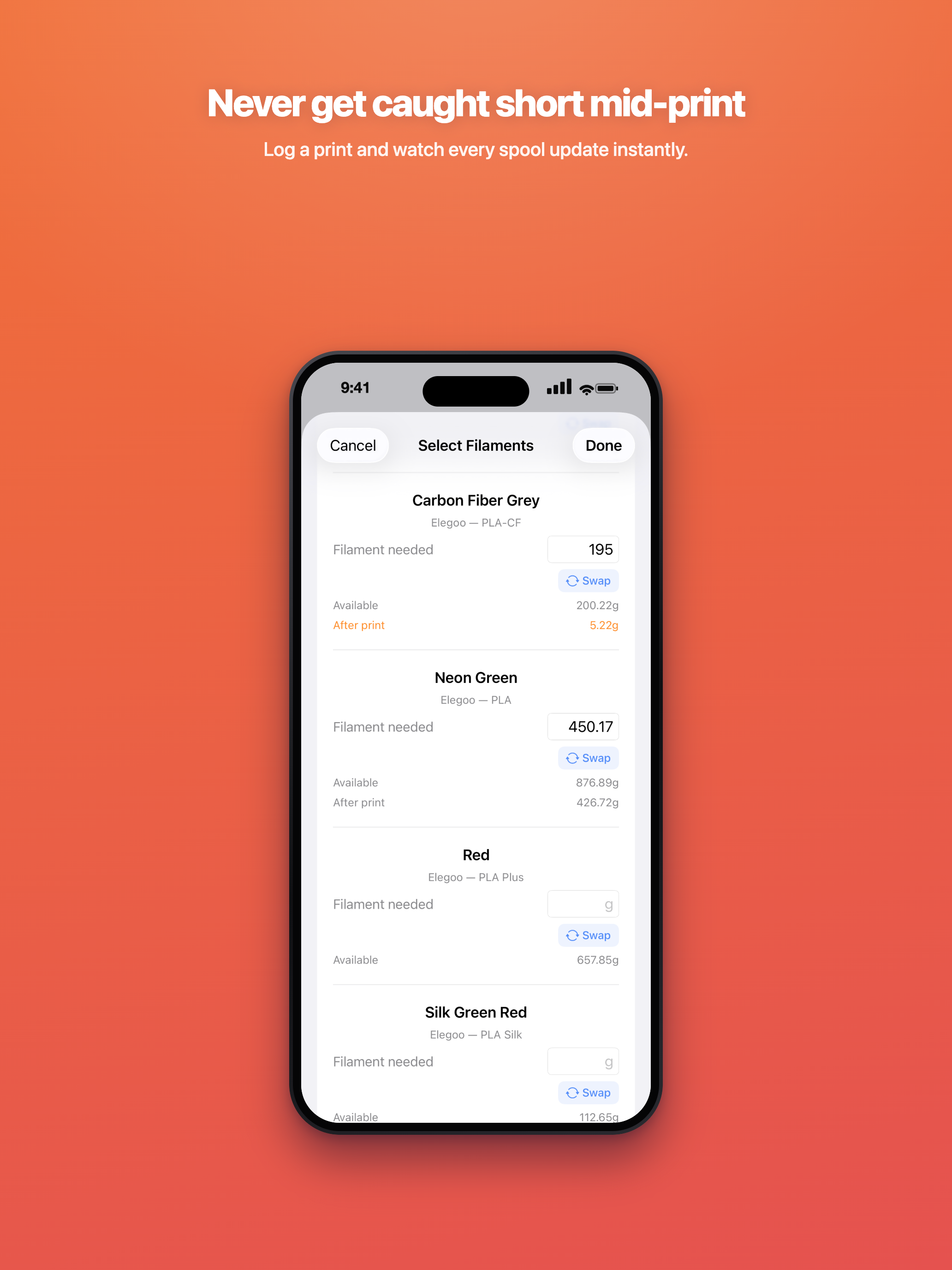 Spool Tracker - SpoolVault screenshot 11