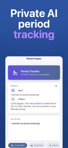 Period Tracker – Fast & Easy Screenshot 1 of 5