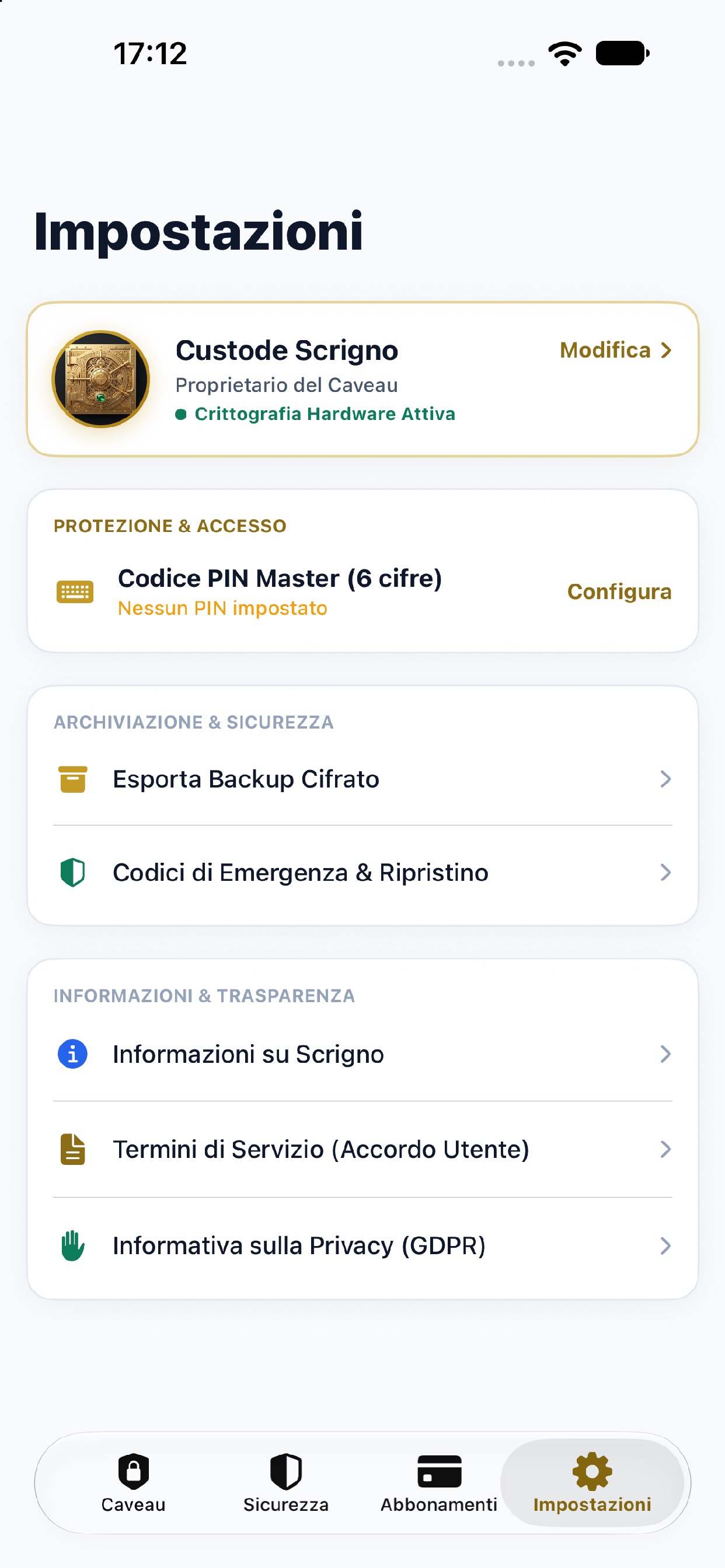 Screenshot 4 of Scrigno-Caveau Sicuro