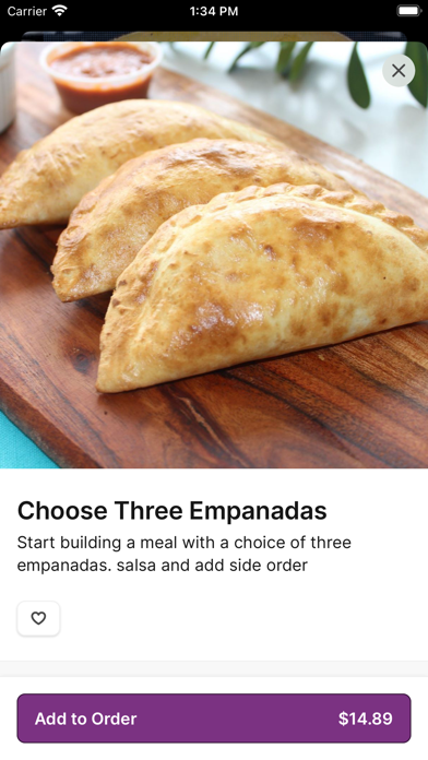 The Empanada Cookhouse To Go iPhone screenshot 3 - Food & Drink app