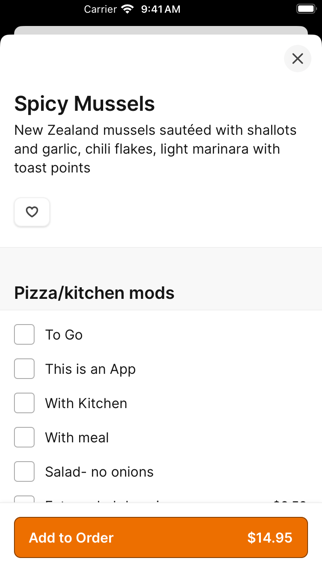 Olivia's Trattoria & Artisan iPhone screenshot 3 - Food & Drink app