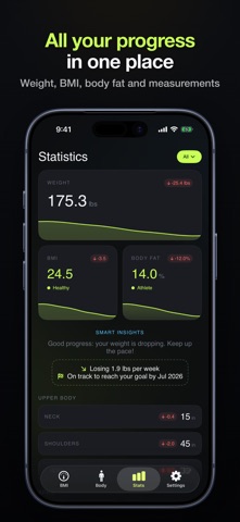 BMI Calculator & Body Tracker Screenshot 5 of 8