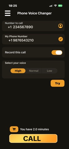 Phone Voice Changer AI iPhone screenshot