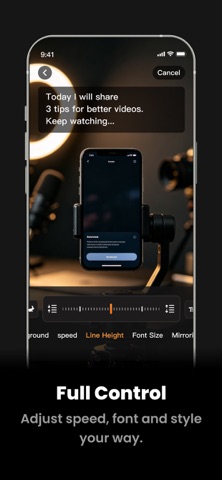 PromptOne: Teleprompter screenshot