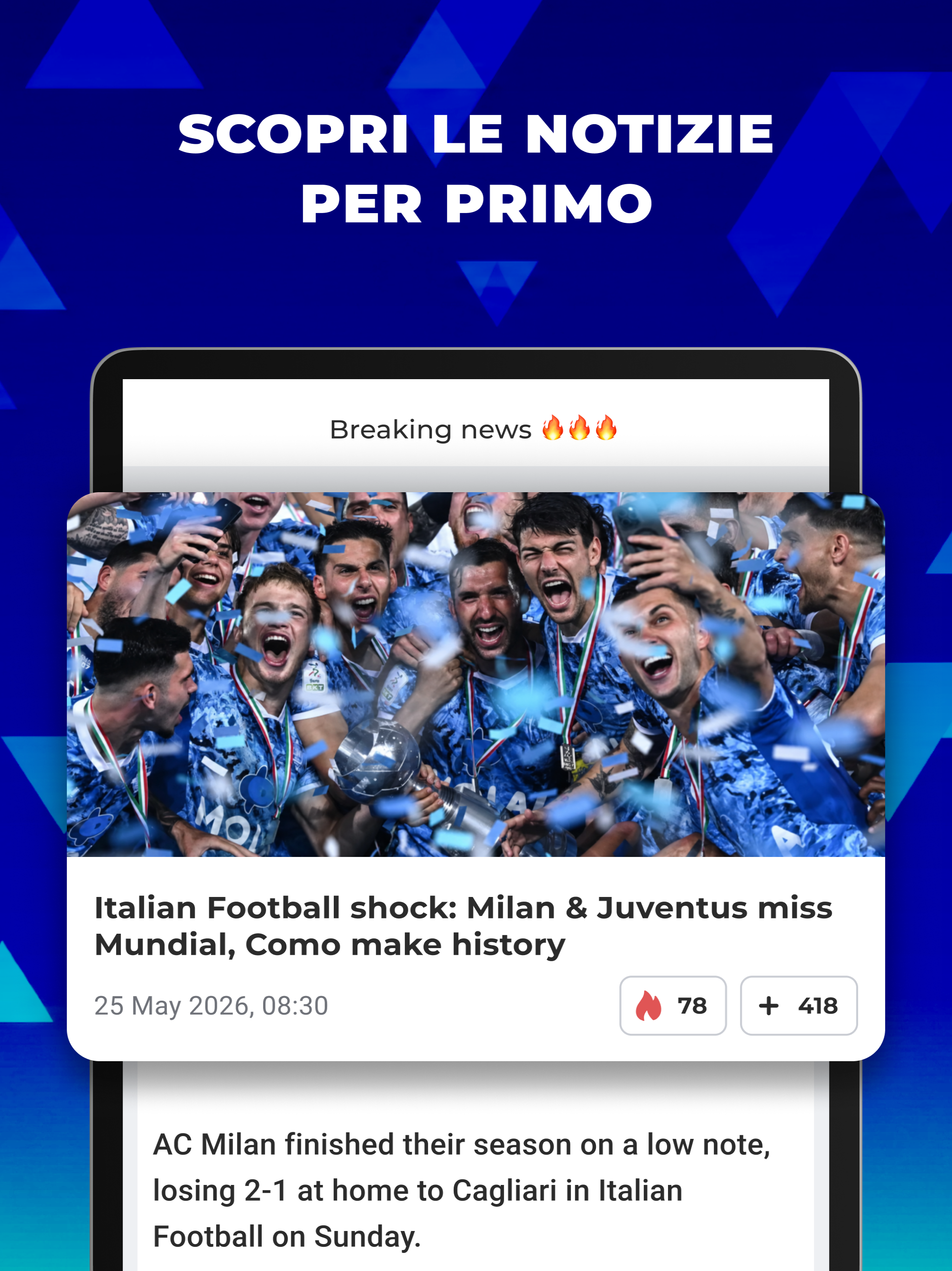 Notizie Calcio Italiano screenshot 14