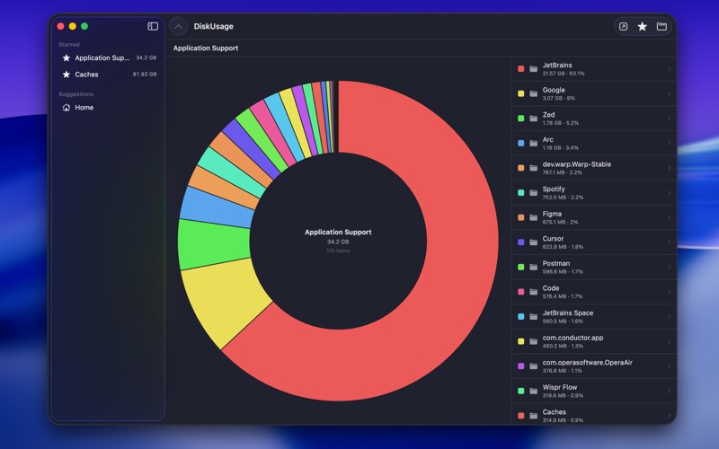 Disk Usage Browser screenshot