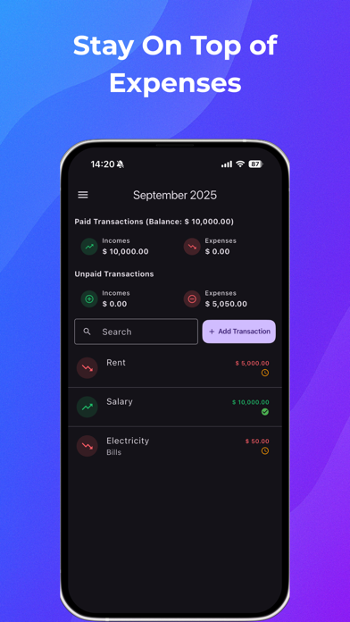 Trace360: Manage Cash Flow! screenshot