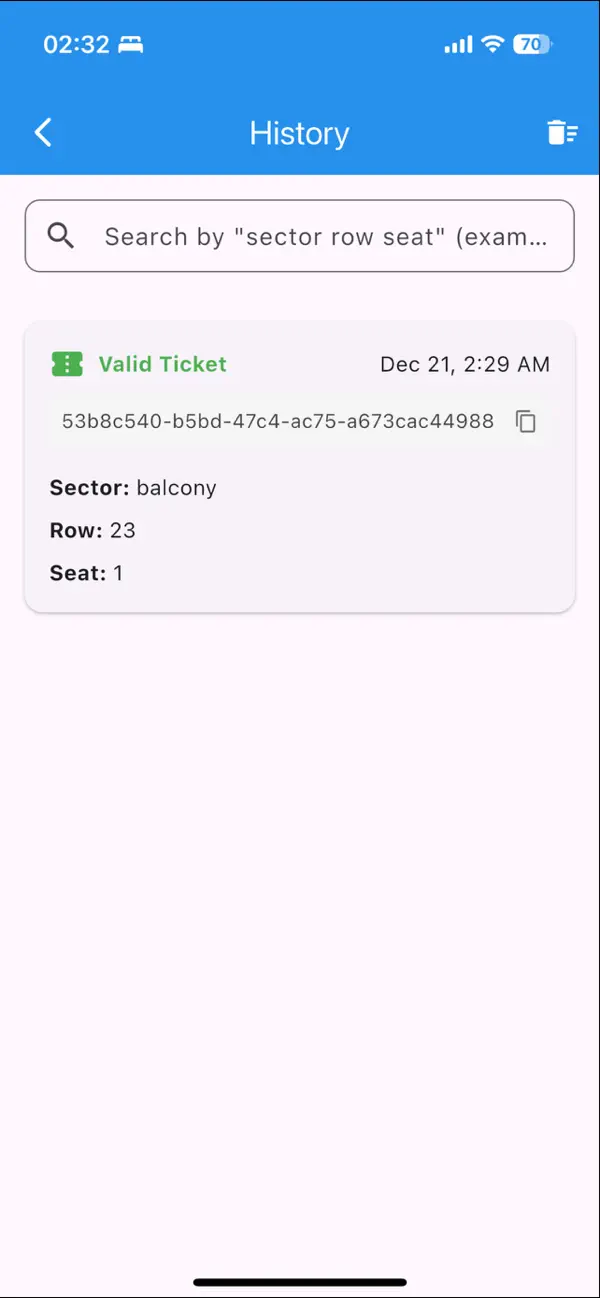 #3. TGO Scanner (iOS) Podle: TicketGO