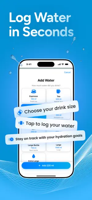 Aqly: Water Tracker & Reminder screenshot 3
