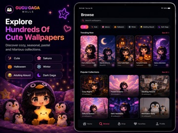 GuguGaga Live Wallpapers iPad screenshot