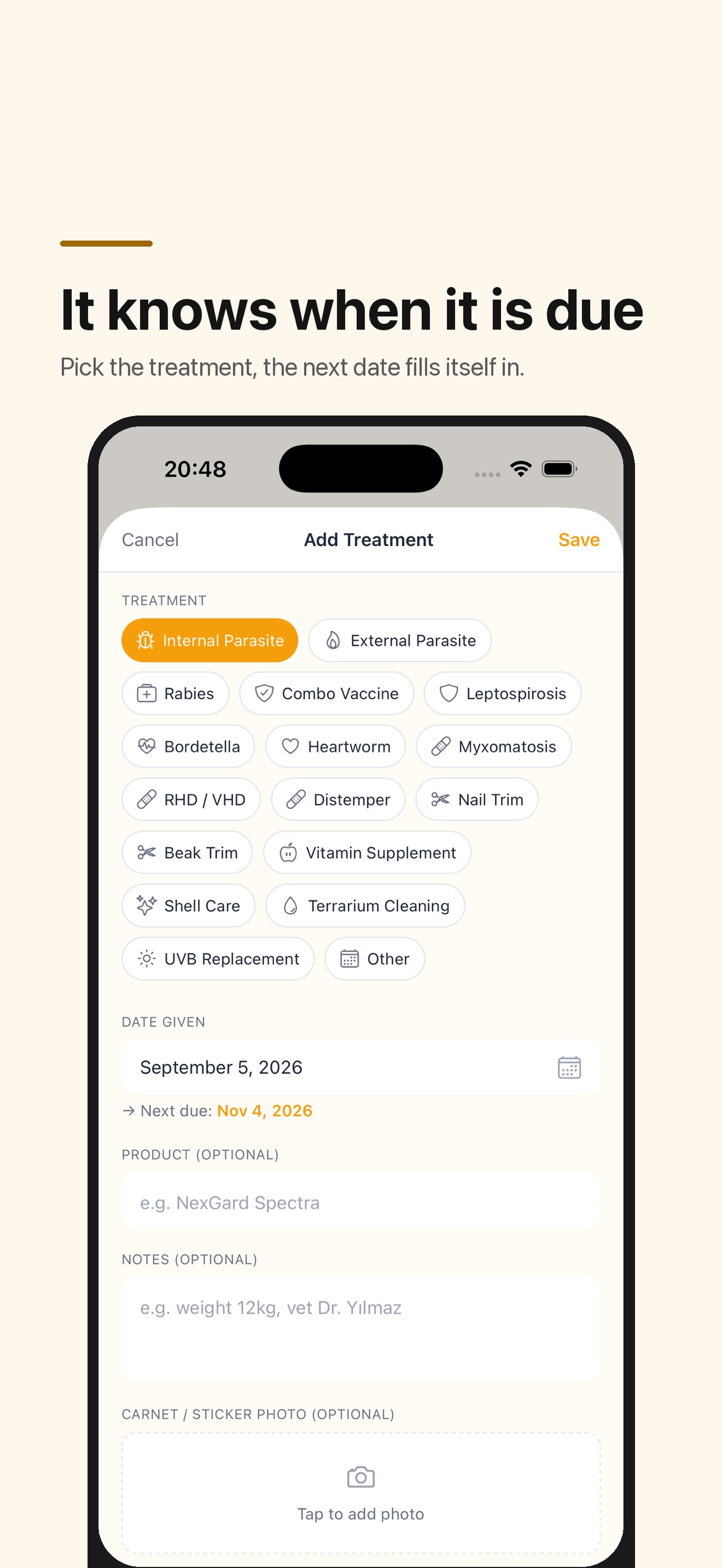 Screenshot 2 of PetLedger: Vaccine Tracker