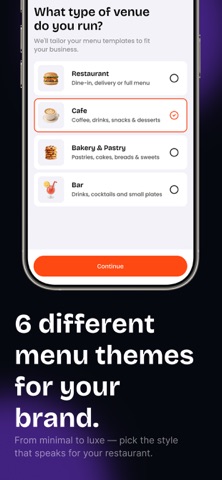 Menuma: Digital Menu Maker iPhone screenshot