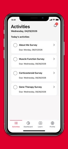 The Duchenne Registry App screenshot