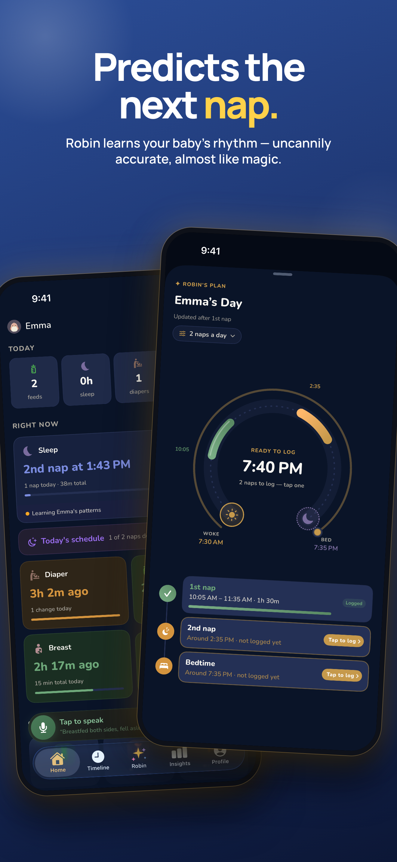 Robin Baby & Newborn Tracker